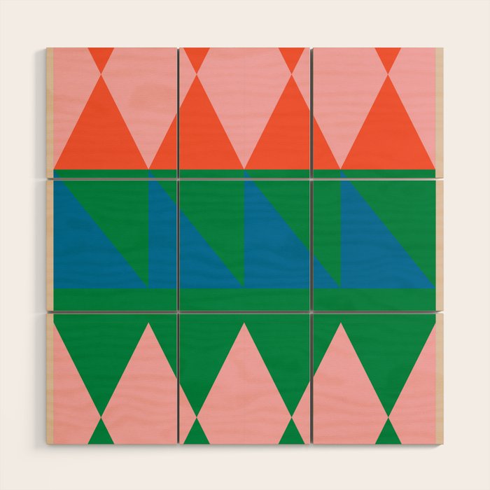 Geometric Shapes 220 Wood Wall Art Gallery Image 1