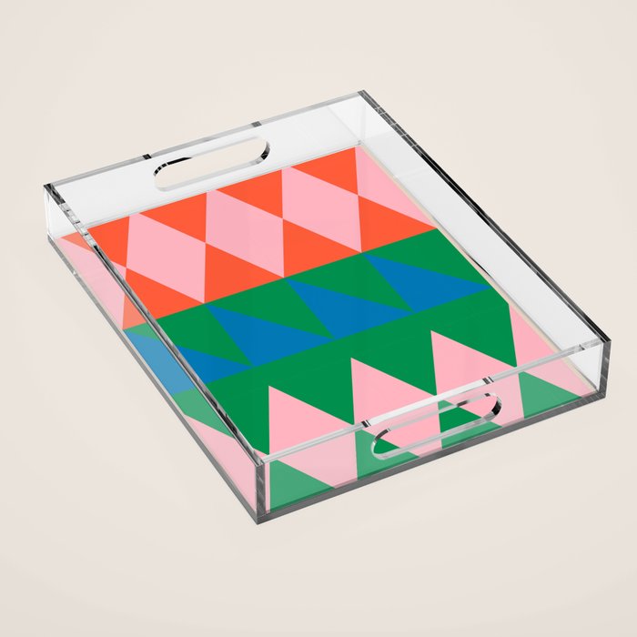 Geometric Shapes 220 Acrylic Tray Gallery Image 1
