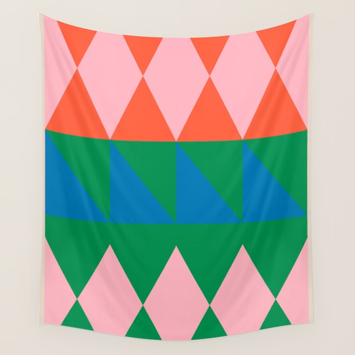 Geometric Shapes 220 Wall Tapestry Gallery Image 4