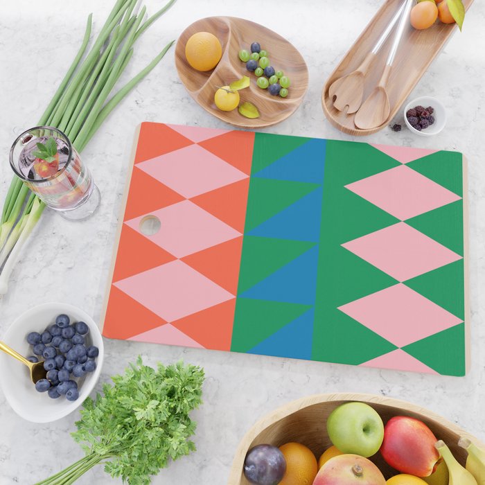 Geometric Shapes 220 Cutting Board Gallery Image 2