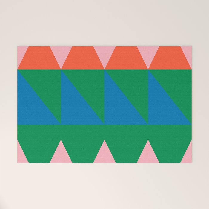 Geometric Shapes 220 Welcome Mat Gallery Image 1