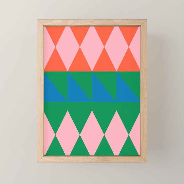 Geometric Shapes 220 Mini Art Print Gallery Image 1