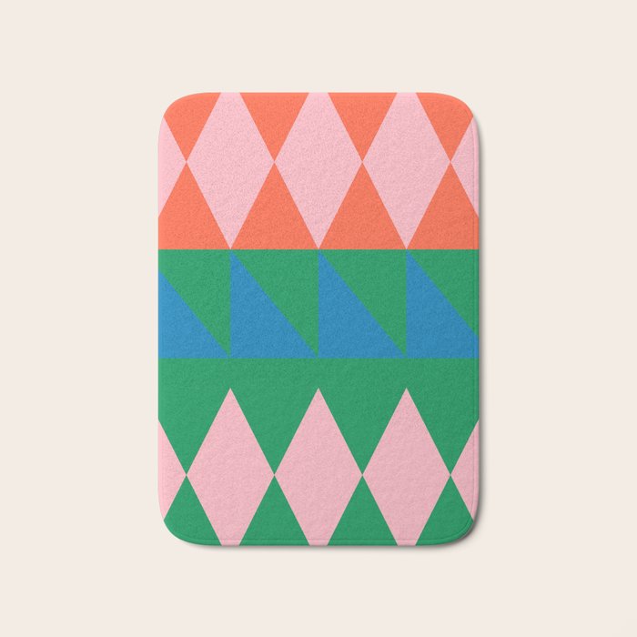 Geometric Shapes 220 Bath Mat Gallery Image 1