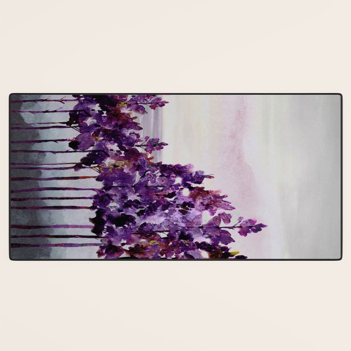 Purple Trees Desk Mat Gallery Image 3