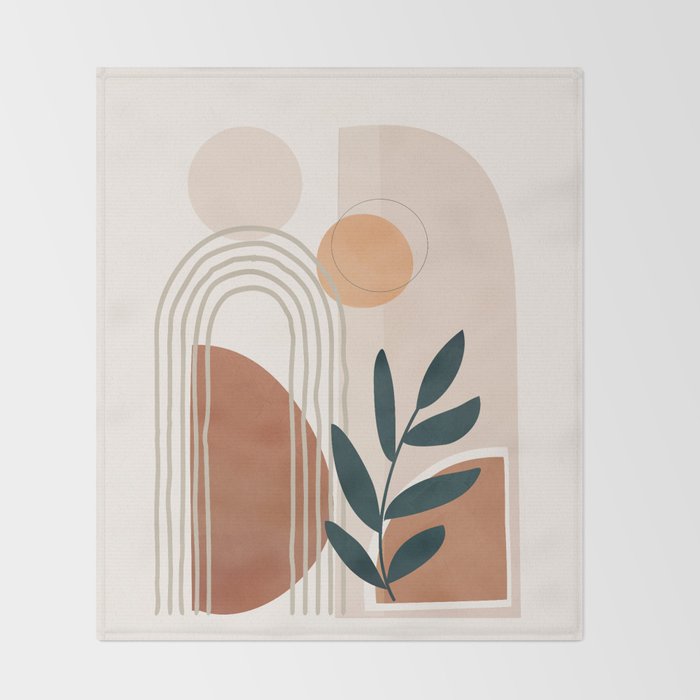 Modern Shapes Design 14 Throw Blanket Gallery Image 2