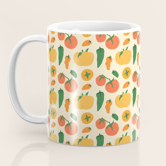 Veggie Love Pattern Coffee Mug Gallery Image 3