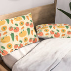 Veggie Love Pattern Pillow Sham Gallery Image 2