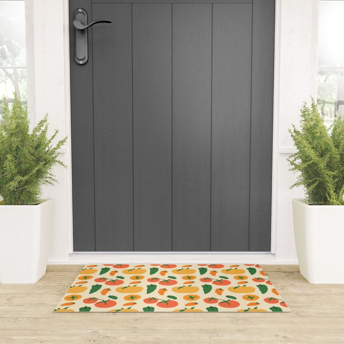 Veggie Love Pattern Welcome Mat Gallery Image 3