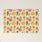 Veggie Love Pattern Welcome Mat Gallery Image 1