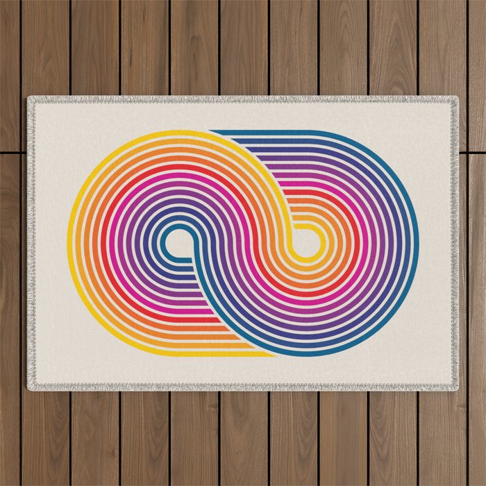 Candy Joyride: 80s Edition Outdoor Rug Gallery Image 1