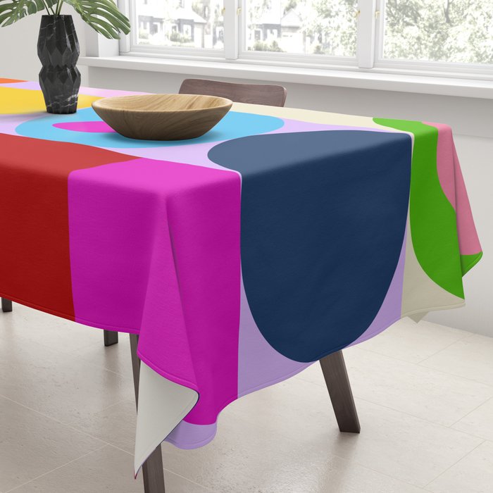 V-day hearts mid century modern Tablecloth Gallery Image 3