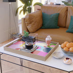 V-day hearts mid century modern Serving Tray Gallery Image 2