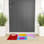 V-day hearts mid century modern Welcome Mat Gallery Image 3