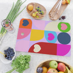 V-day hearts mid century modern Cutting Board Gallery Image 2