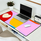 V-day hearts mid century modern Desk Mat Gallery Image 2