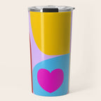 V-day hearts mid century modern Travel Mug Gallery Image 1