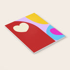 V-day hearts mid century modern Notebook Gallery Image 3