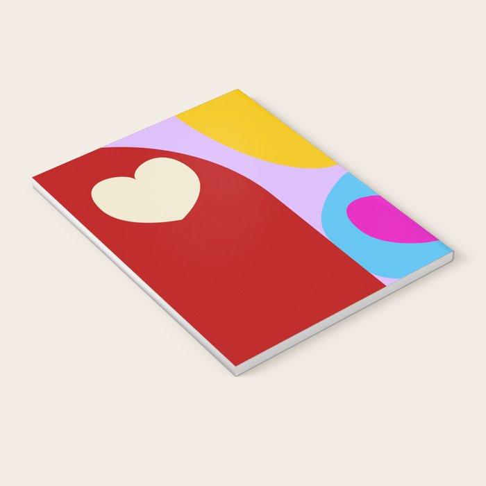 V-day hearts mid century modern Notebook Gallery Image 3