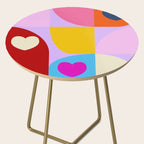 V-day hearts mid century modern Side Table Gallery Image 2