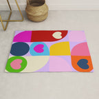 V-day hearts mid century modern Rug Gallery Image 1