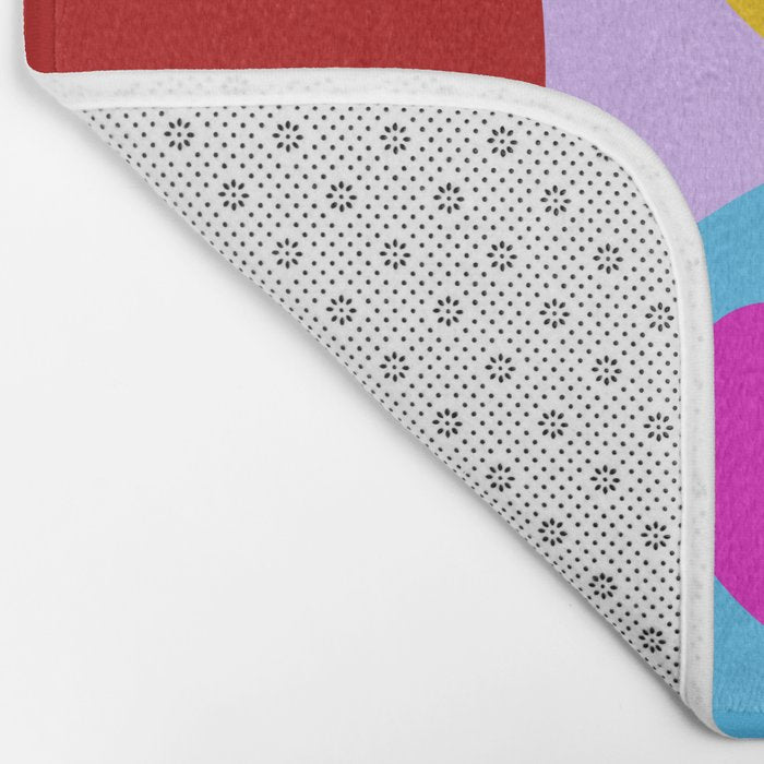 V-day hearts mid century modern Bath Mat Gallery Image 2