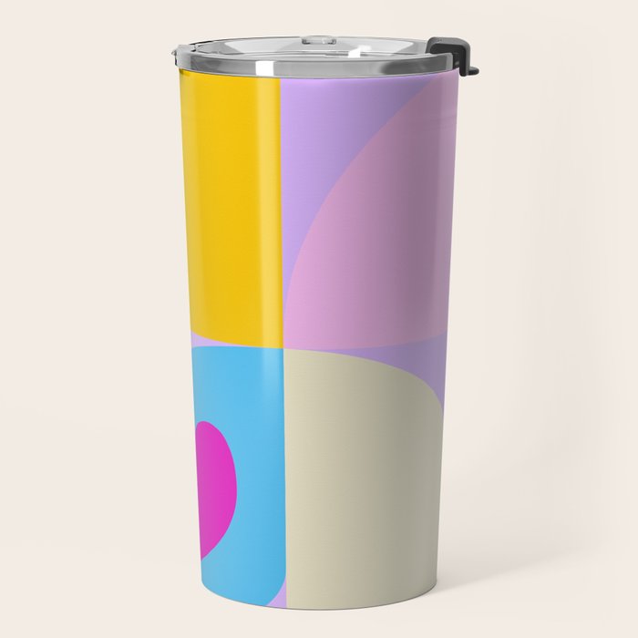 V-day hearts mid century modern Travel Mug Gallery Image 2