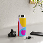 V-day hearts mid century modern Water Bottle Gallery Image 4