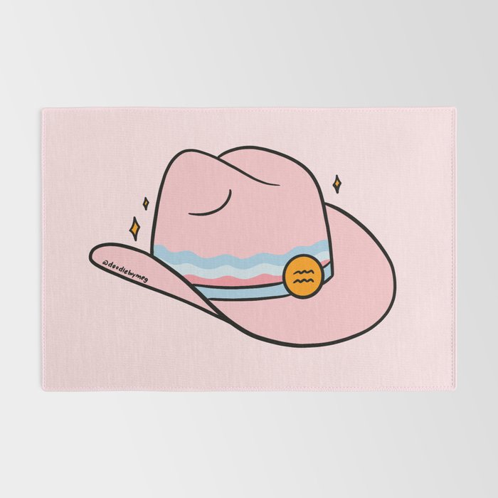 Aquarius Cowboy Hat Rug Gallery Image 2