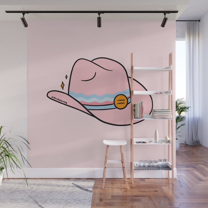 Aquarius Cowboy Hat Wall Mural Gallery Image 1