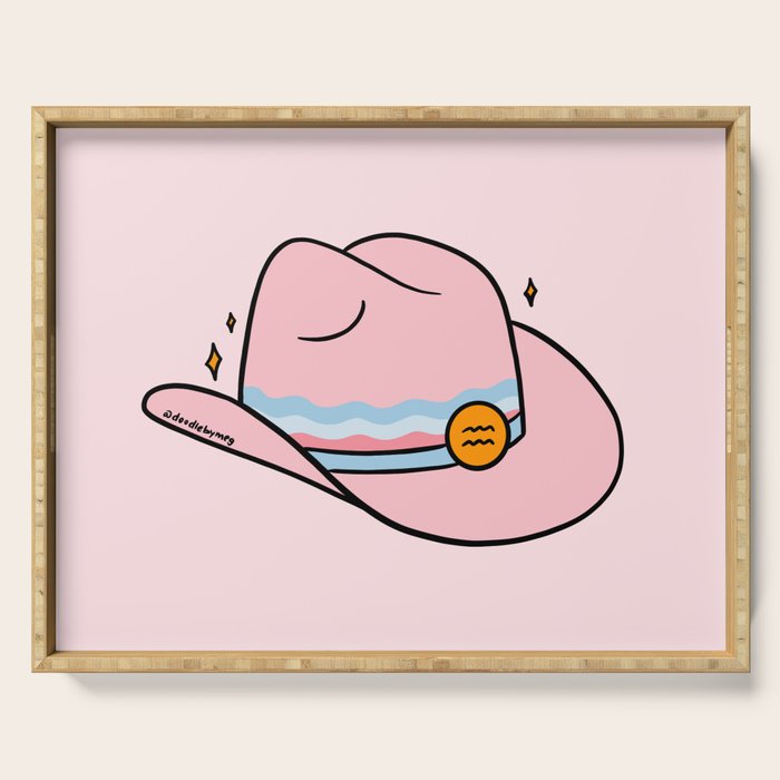 Aquarius Cowboy Hat Serving Tray Gallery Image 1