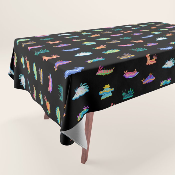 Sea slug - black Tablecloth Gallery Image 1