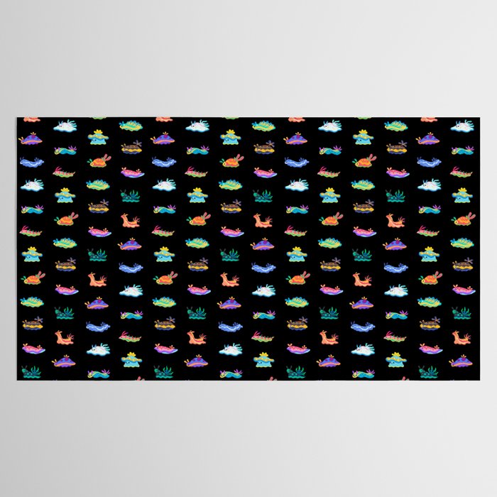 Sea slug - black Tablecloth Gallery Image 2