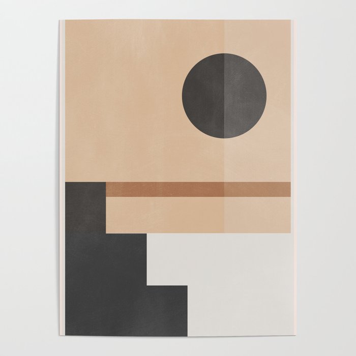 Mid Century Abstract Geometric 8 Poster Gallery Image 4