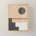 Mid Century Abstract Geometric 8 Mini Art Print Gallery Image 1