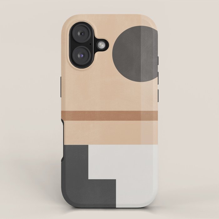 Mid Century Abstract Geometric 8 iPhone Case Gallery Image 1