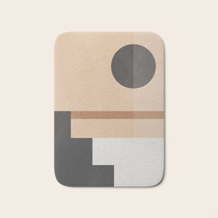 Mid Century Abstract Geometric 8 Bath Mat Gallery Image 1