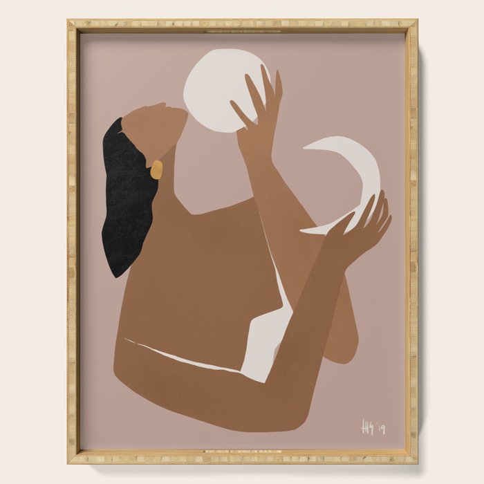 day and night Serving Tray Gallery Image 1