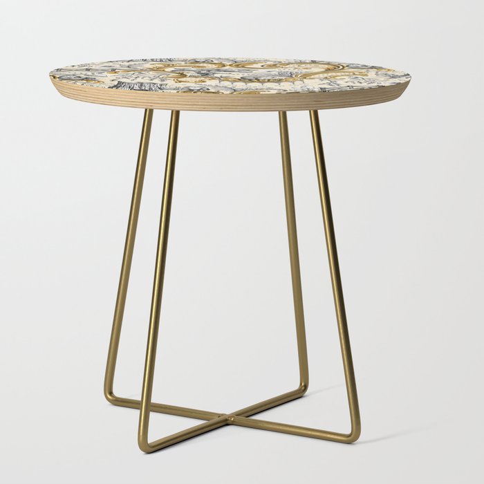 Rococo Raccoons - gold Side Table Gallery Image 1