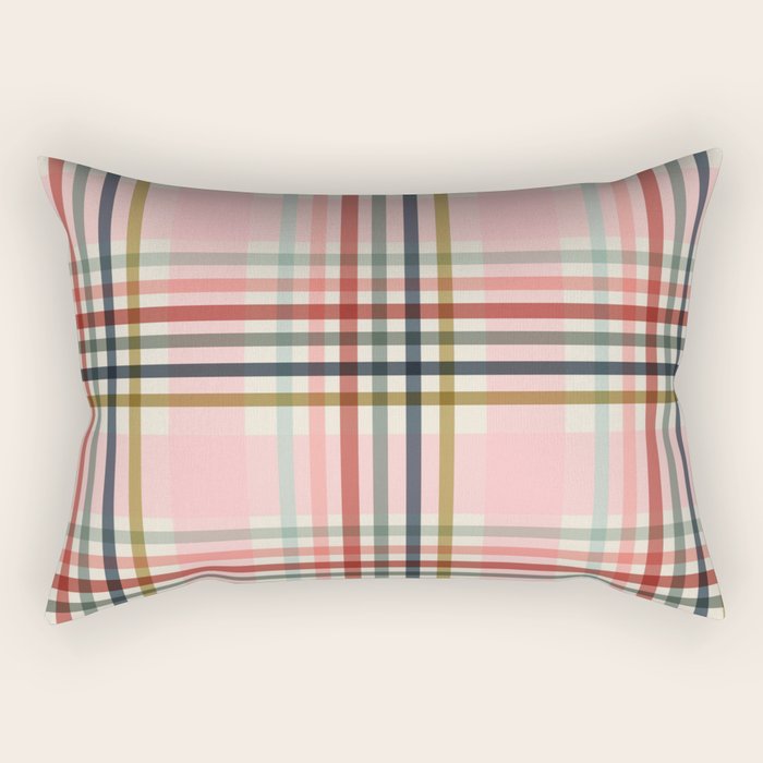 Modern Pastel Grid B Rectangular Pillow Gallery Image 1