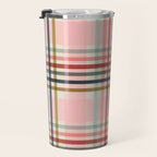 Modern Pastel Grid B Travel Mug Gallery Image 3