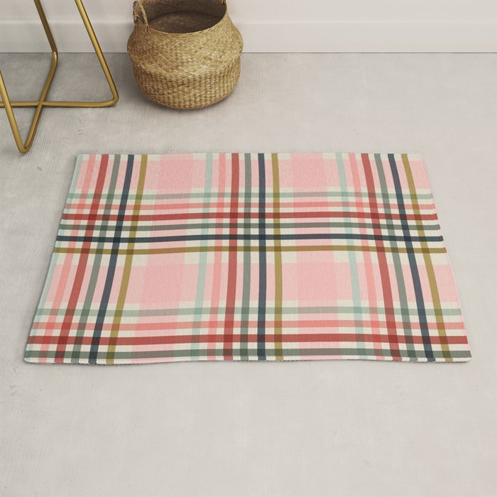Modern Pastel Grid B Rug Gallery Image 1