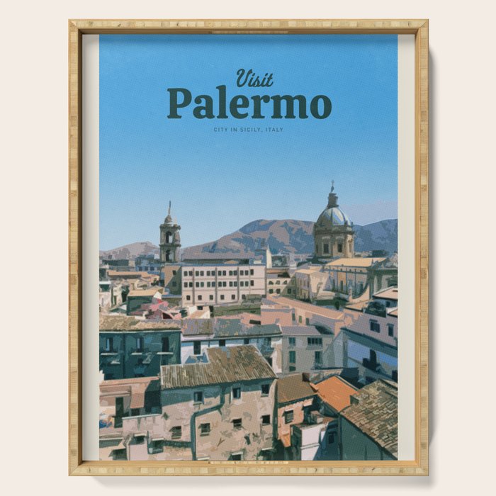 Visit Palermo Serving Tray Gallery Image 1