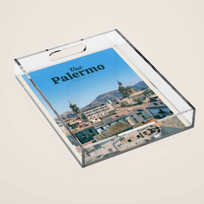 Visit Palermo Acrylic Tray Gallery Image 1