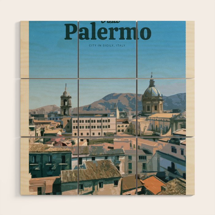 Visit Palermo Wood Wall Art Gallery Image 1
