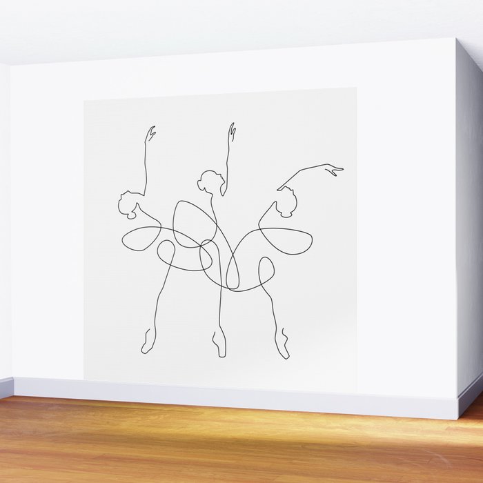 Ballet x 3 Wall Mural Gallery Image 2