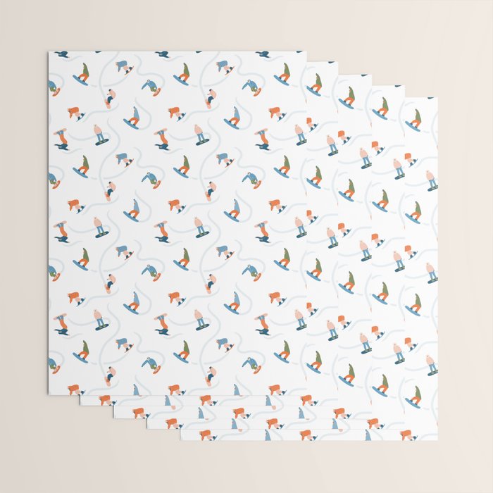 Snowboarding Wrapping Paper Gallery Image 3
