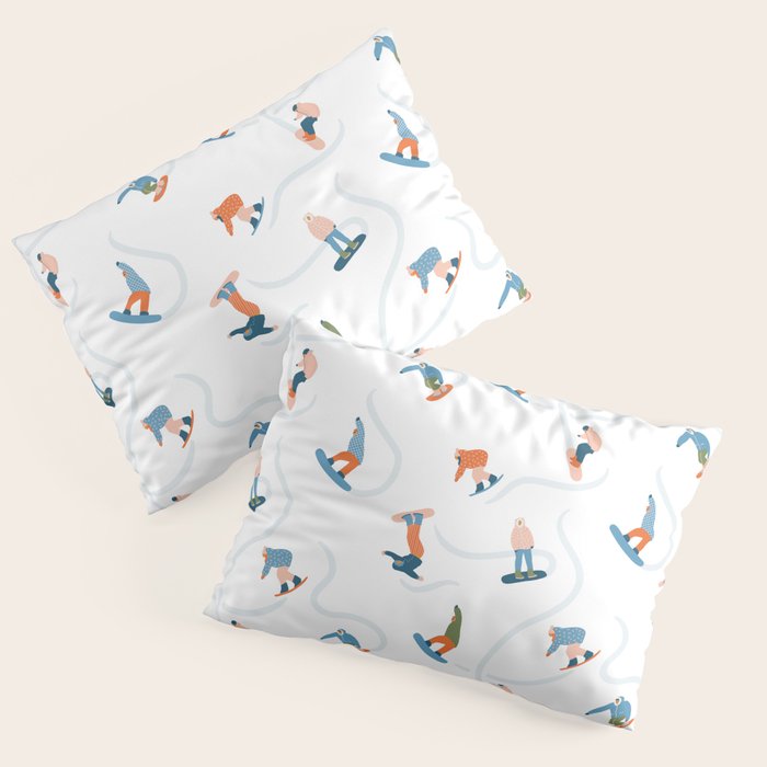 Snowboarding Pillow Sham Gallery Image 3