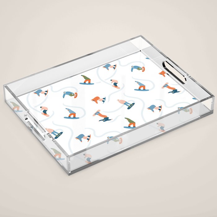 Snowboarding Acrylic Tray Gallery Image 1