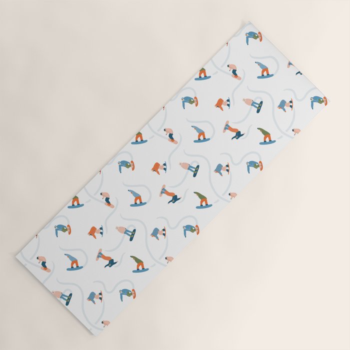 Snowboarding Yoga Mat Gallery Image 1