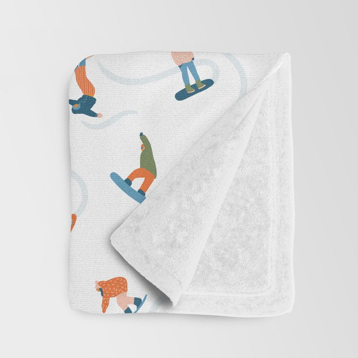 Snowboarding Throw Blanket Gallery Image 3